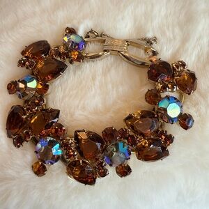 DeLizza & Elater Juliana Topaz and AB Five Link Bracelet